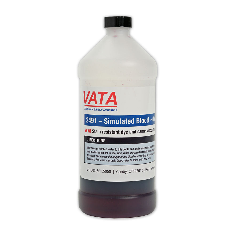 Simulated Blood - Same Viscosity As Real Blood - Stain Resistant - One Quart