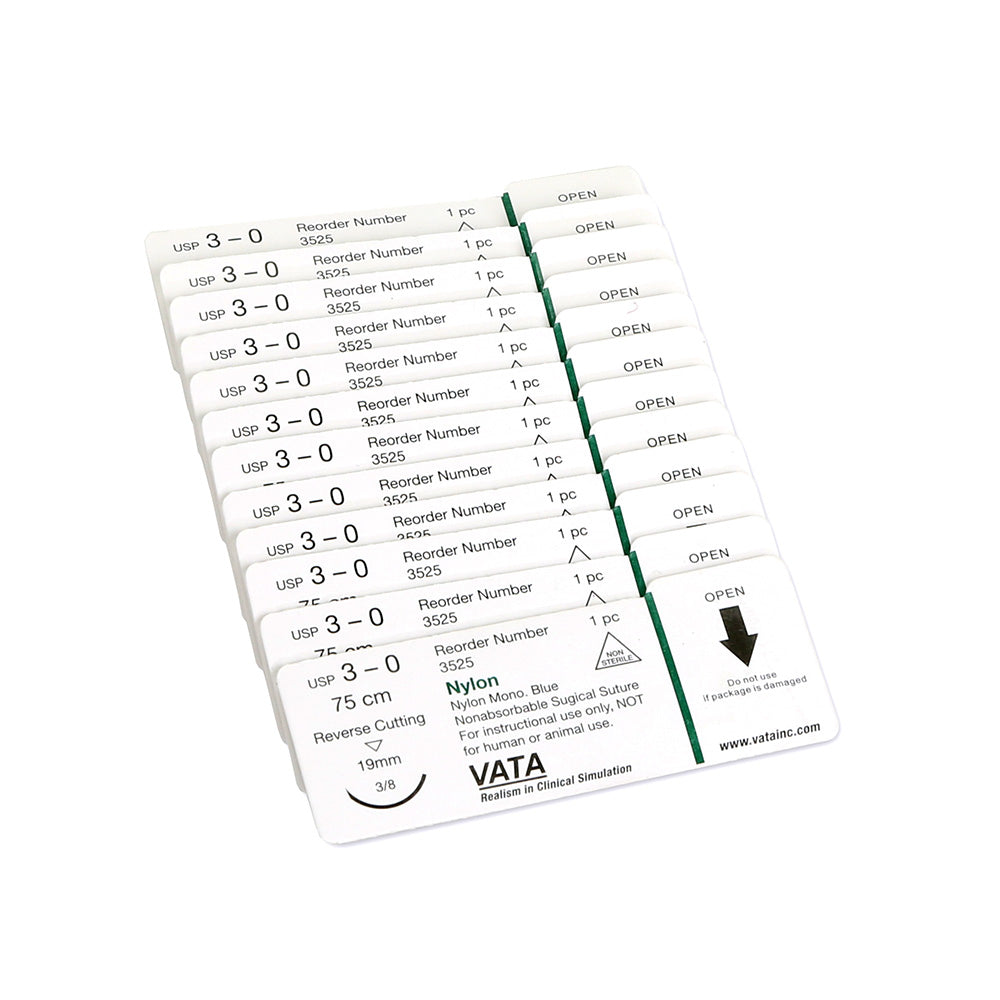 Sutures (1 Dozen) For Suture Skills Trainer