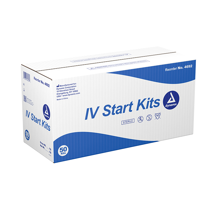 IV Start Kit With Vinyl Gloves - Case of 50