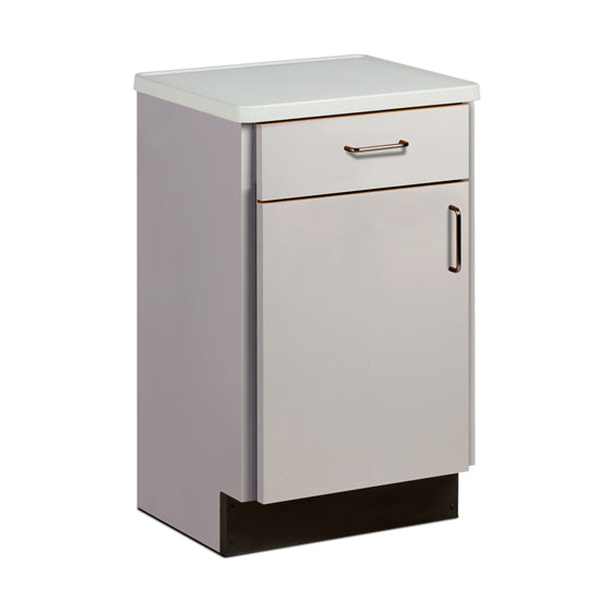 Gray Molded Top Bedside Cabinet