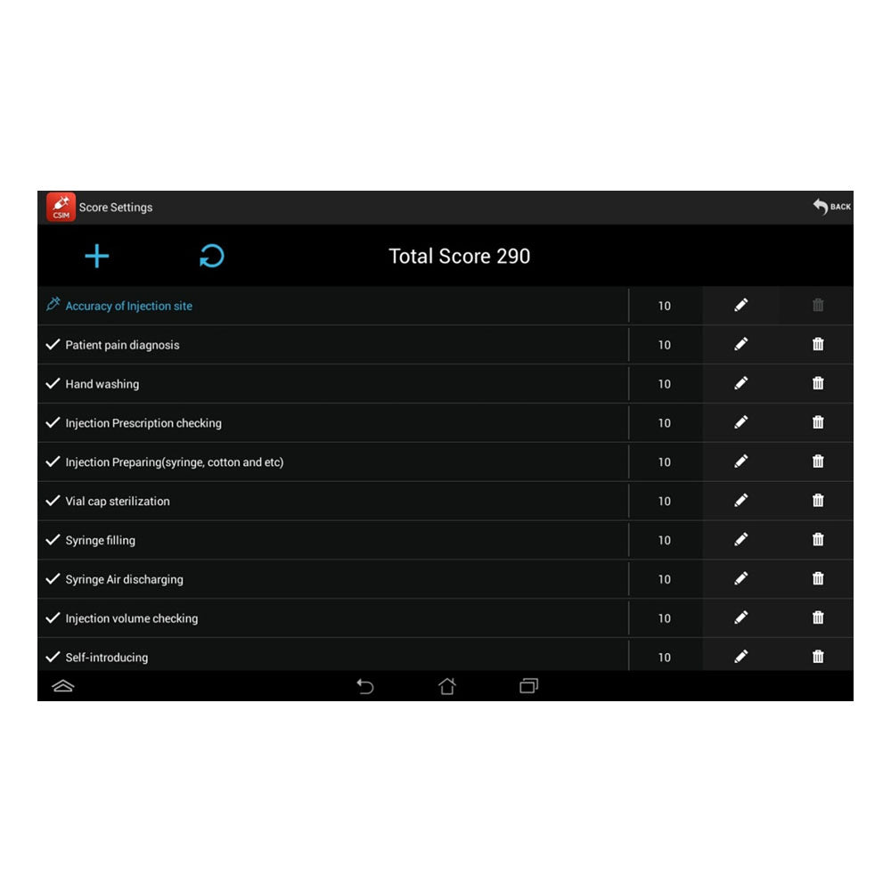 Intramuscular Injection Simulator (w/tablet real-time feedback)