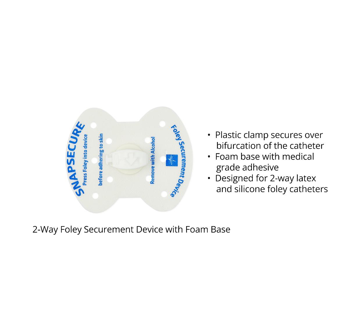 SnapSecure 3-Way Foley Catheter Securement Device