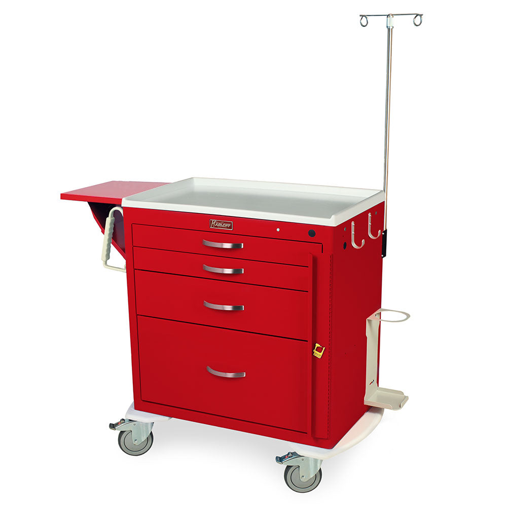 Harloff M-Series Short Emergency Crash Cart with Emergency Package