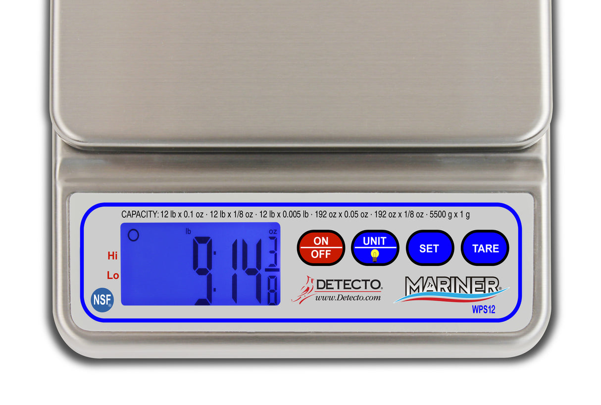 WPS12UT Digital Scale with Utility Bowl