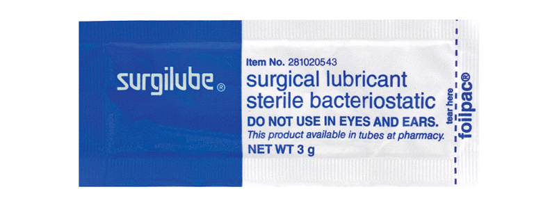 Surgilube Surgical Lubricant, 3 g Foilpac