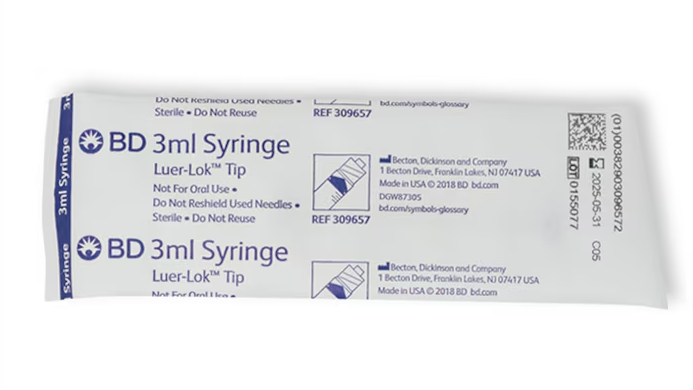 BD Luer-Lok™ with Graduations, Syringe only