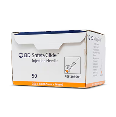 SafetyGlide™ Needle 25 G x 5/8 in.