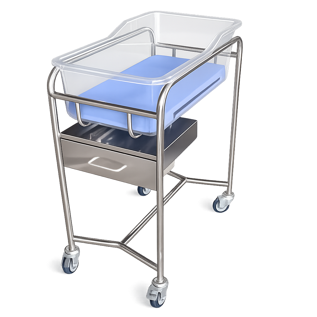Newborn Bassinet with Storage Drawer