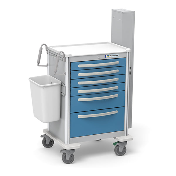 Difficult Airway Cart 6-Drawer Tall with Optional Accessories