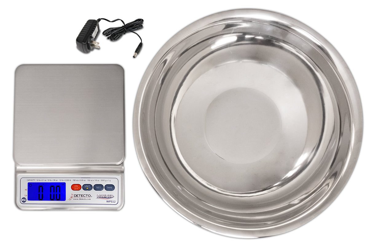 WPS12UT Digital Scale with Utility Bowl