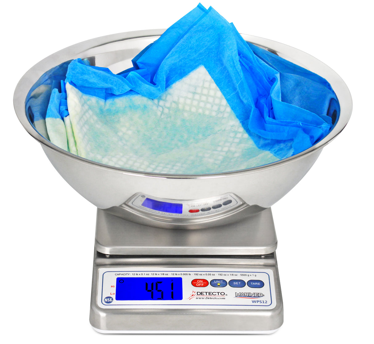 WPS12UT Digital Scale with Utility Bowl