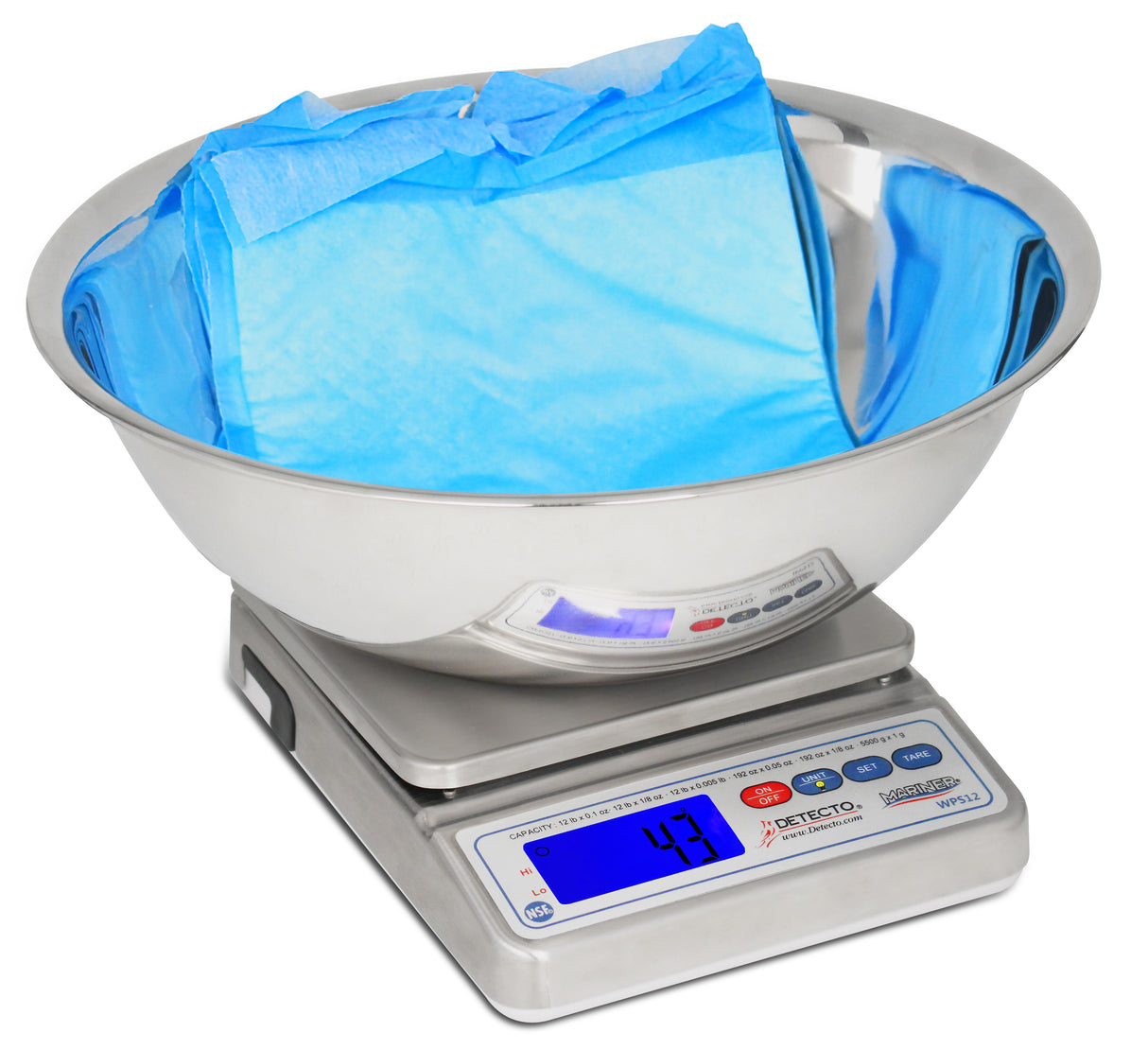 WPS12UT Digital Scale with Utility Bowl