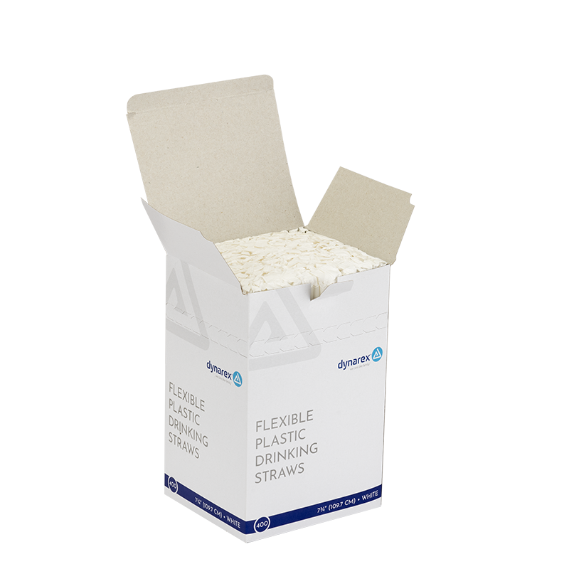 Flexible Plastic Drinking Straws 7 3/4in (Length)