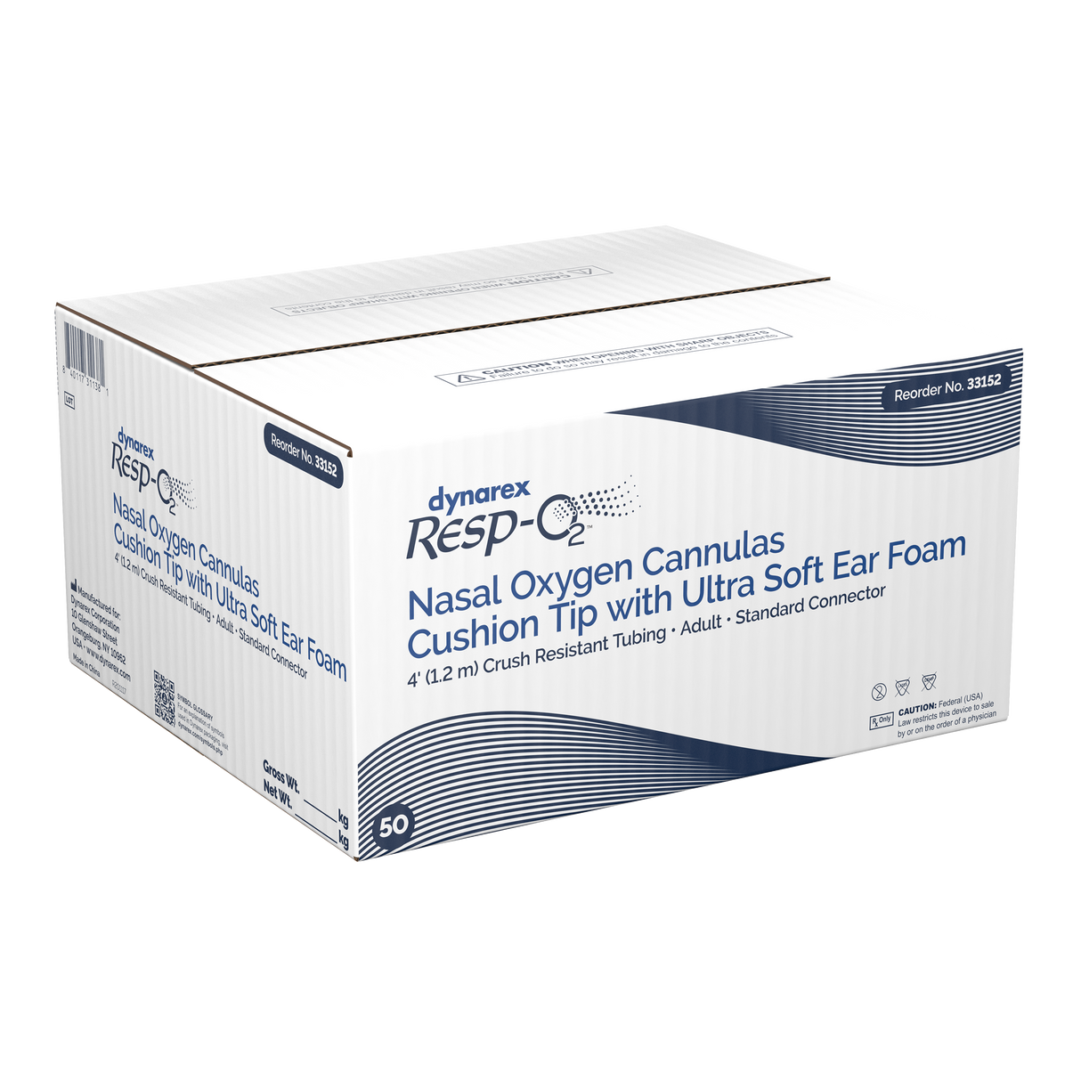 Nasal Oxygen Cannulas - Cushion Tip with Ultra Soft Ear Foam