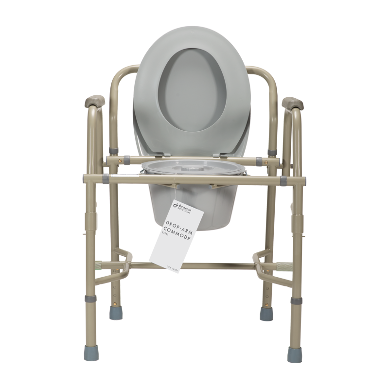 Drop-Arm Commode