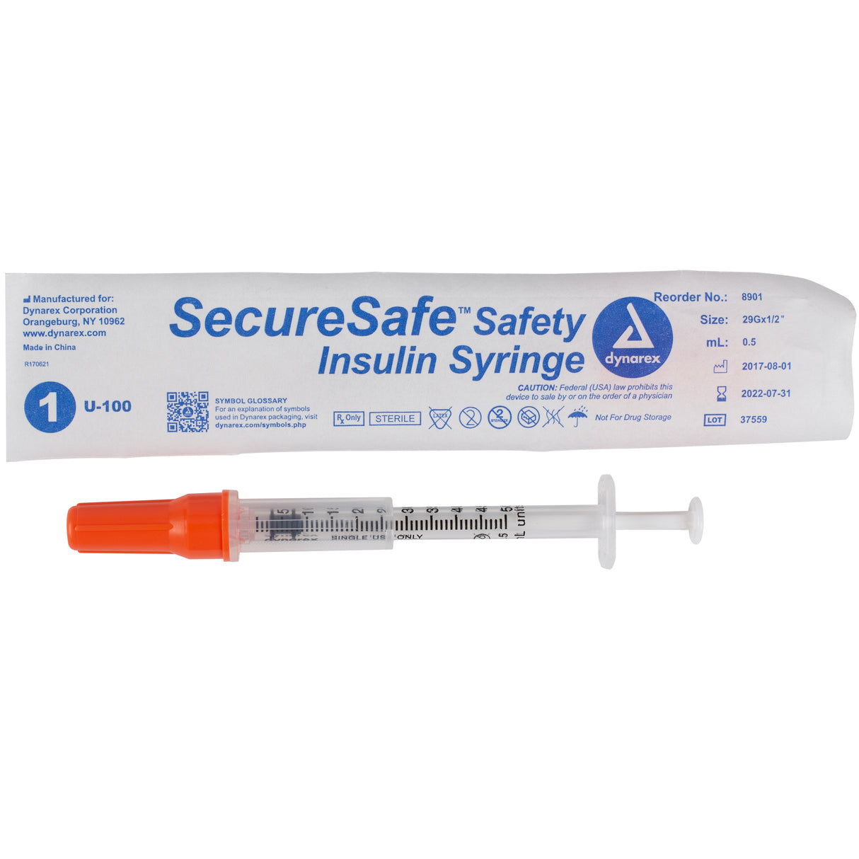 SecureSafe™ Safety Insulin Syringes