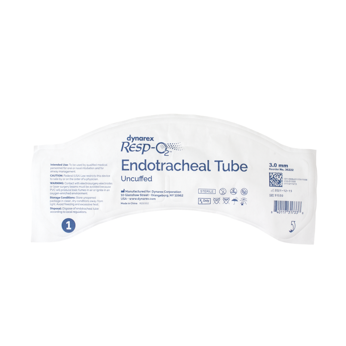 Endotracheal Tube - Uncuffed