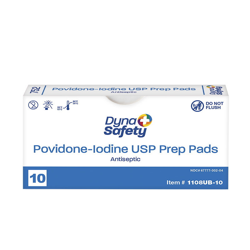 Povidone Iodine Prep Pad Unit Box