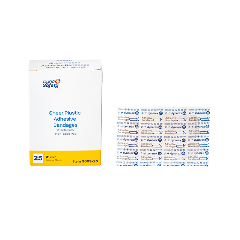 Sheer Plastic Adhesive Bandages — Sterile