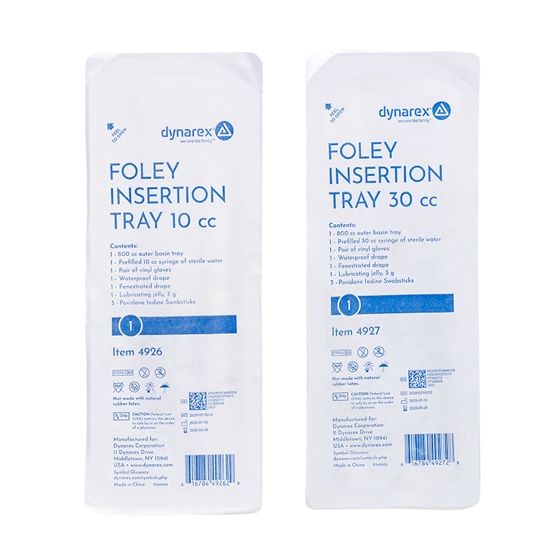 Foley Insertion Trays without Catheters