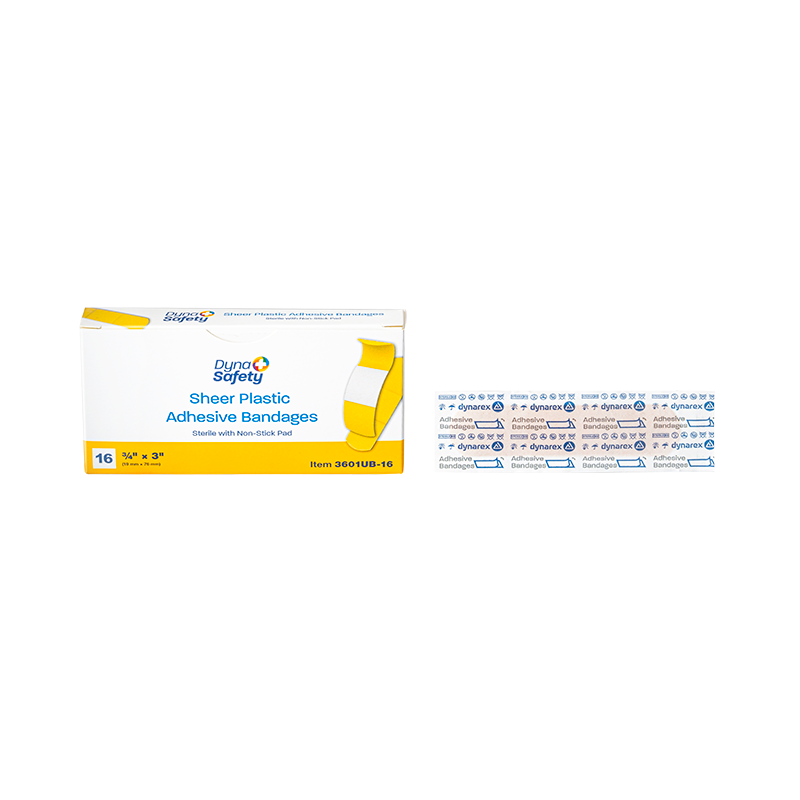 Sheer Plastic Adhesive Bandages — Sterile