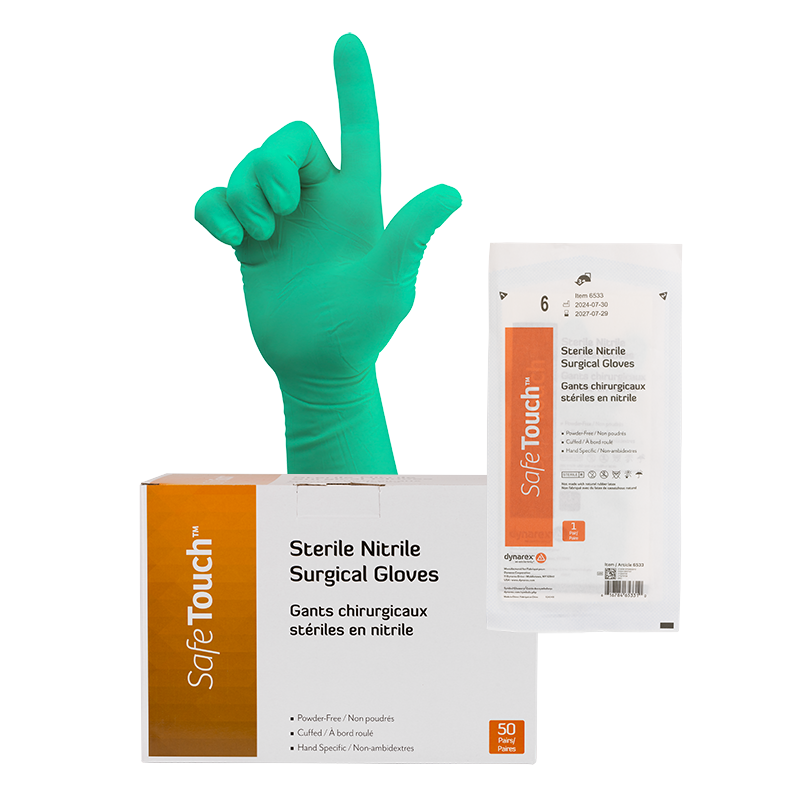 Sterile Nitrile Surgical Gloves, Powder-Free