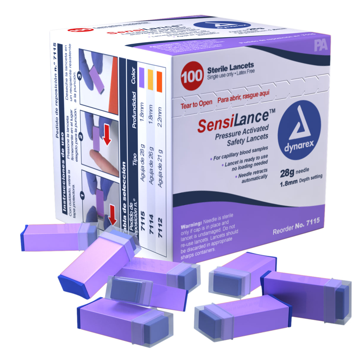 Safety Lancets - Button and Pressure