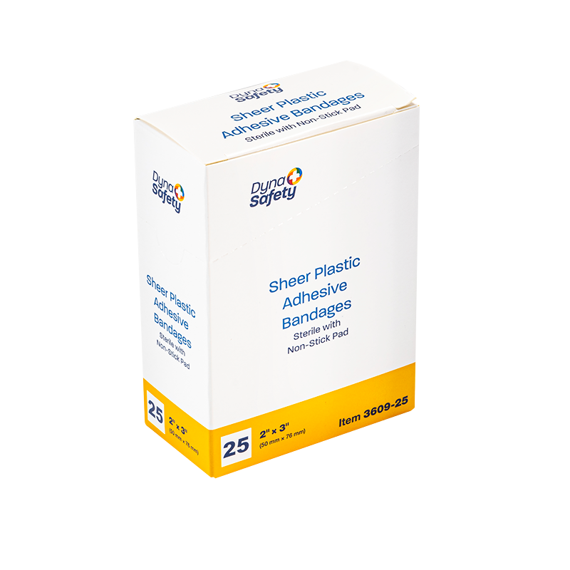 Sheer Plastic Adhesive Bandages — Sterile