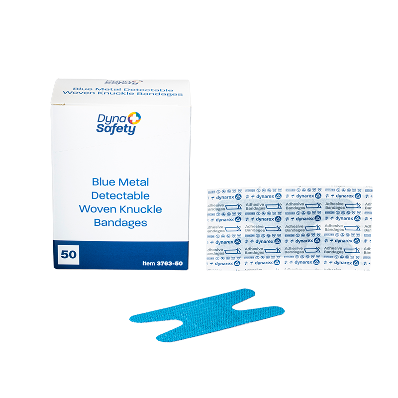 Blue Metal Detectable Woven Bandages