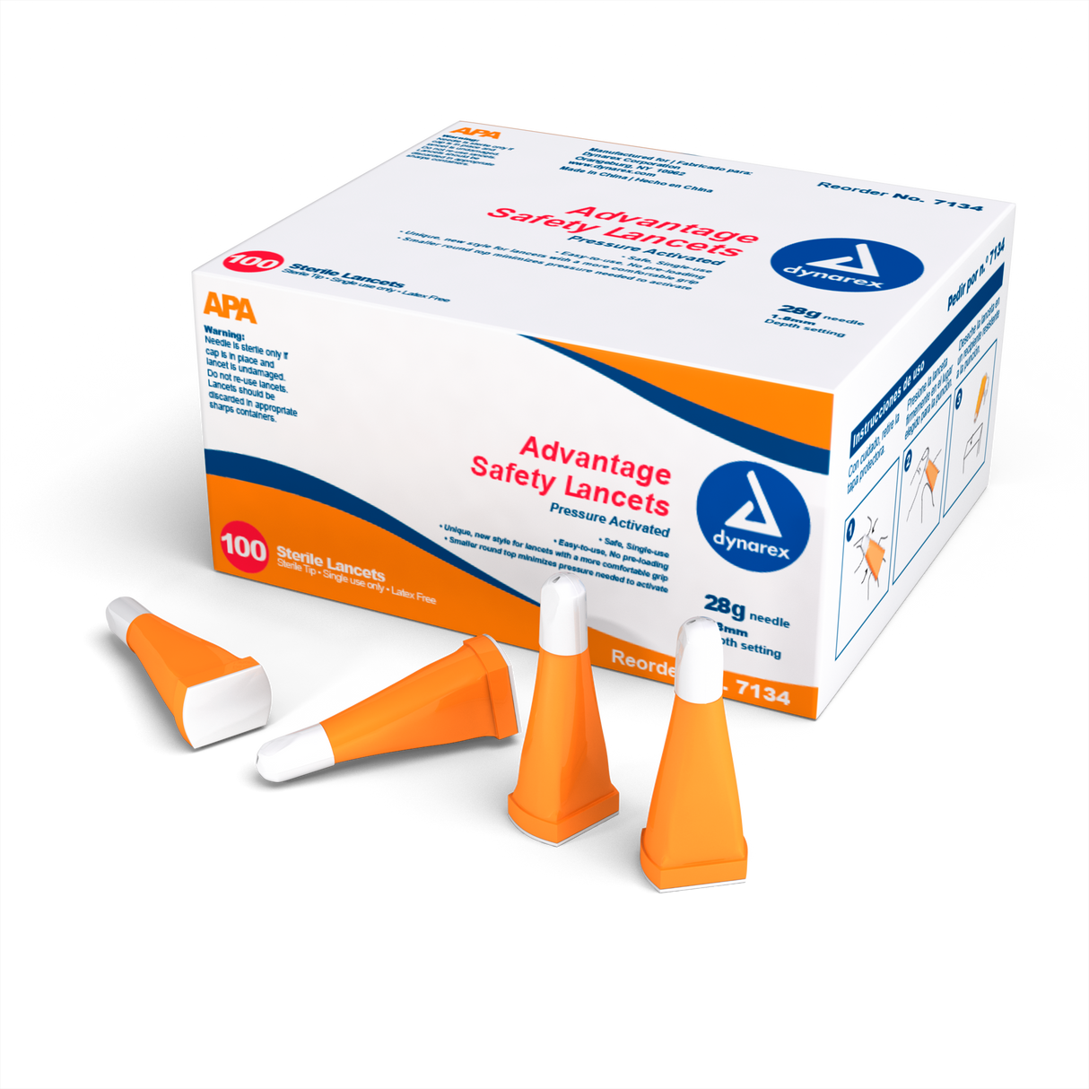 Safety Lancets - Button and Pressure