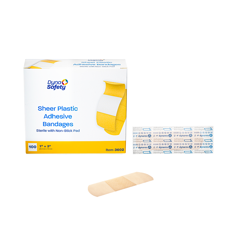 Sheer Plastic Adhesive Bandages — Sterile