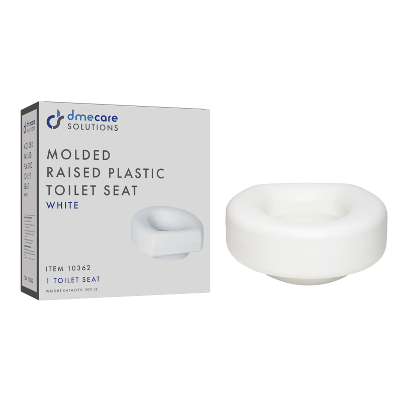 Molded Raised Plastic Toilet Seat