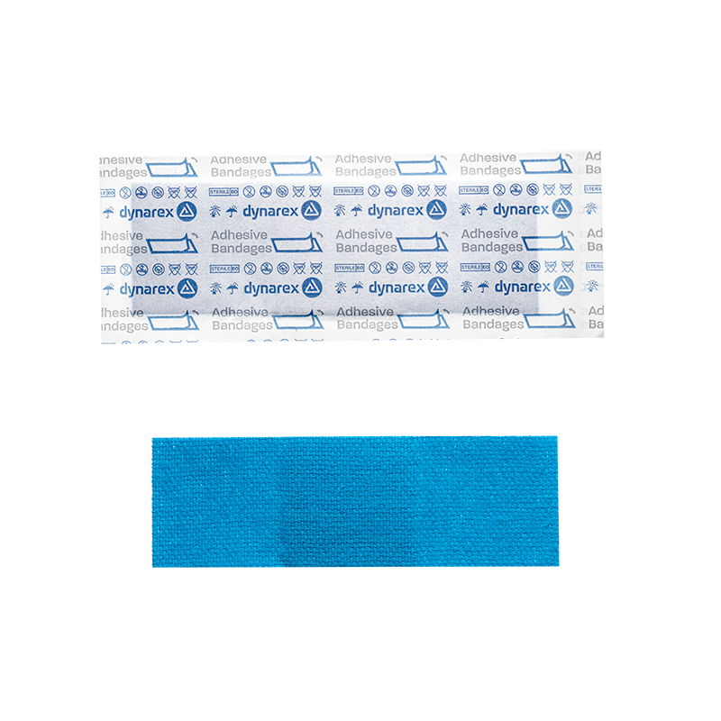 Blue Metal Detectable Woven Bandages