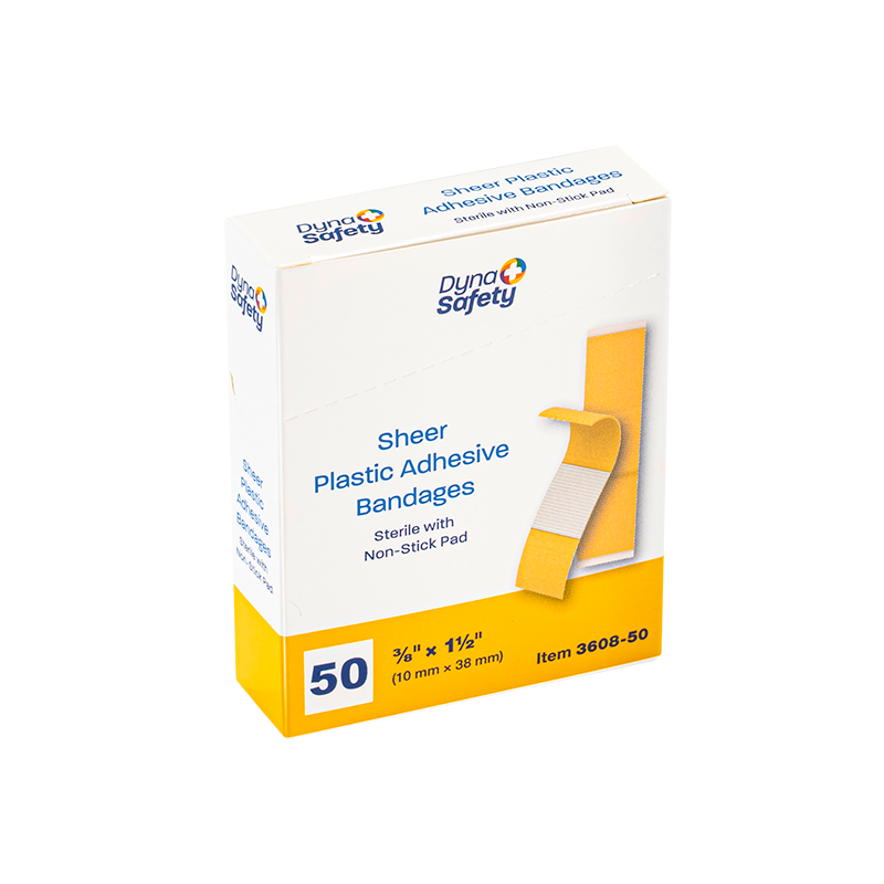 Sheer Plastic Adhesive Bandages — Sterile