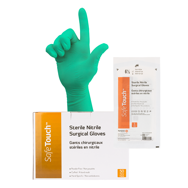 Sterile Nitrile Surgical Gloves, Powder-Free