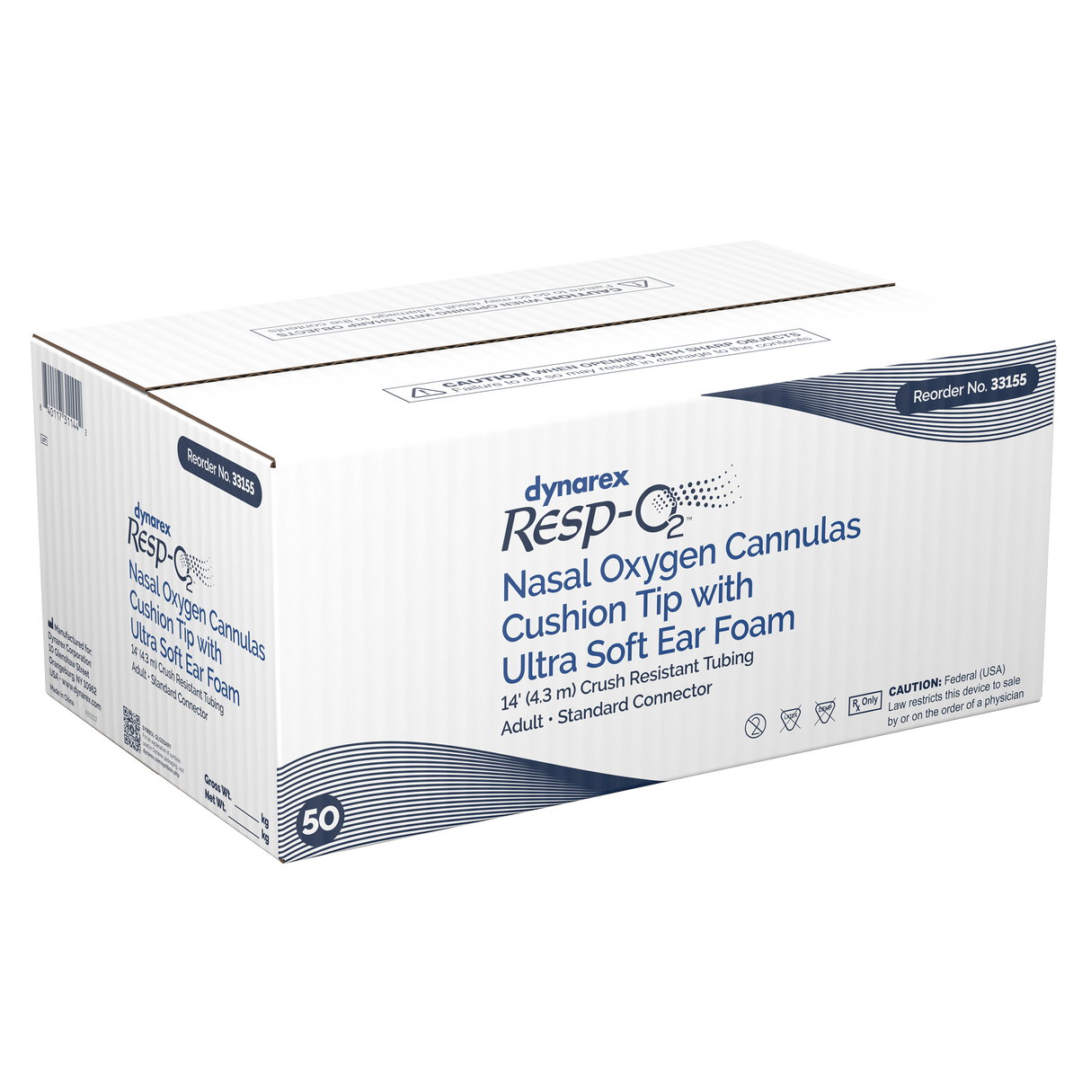 Nasal Oxygen Cannulas - Cushion Tip with Ultra Soft Ear Foam