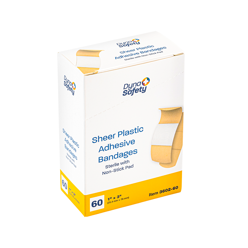 Sheer Plastic Adhesive Bandages — Sterile