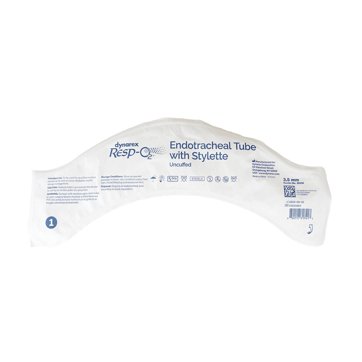 Endotracheal Tube - Uncuffed