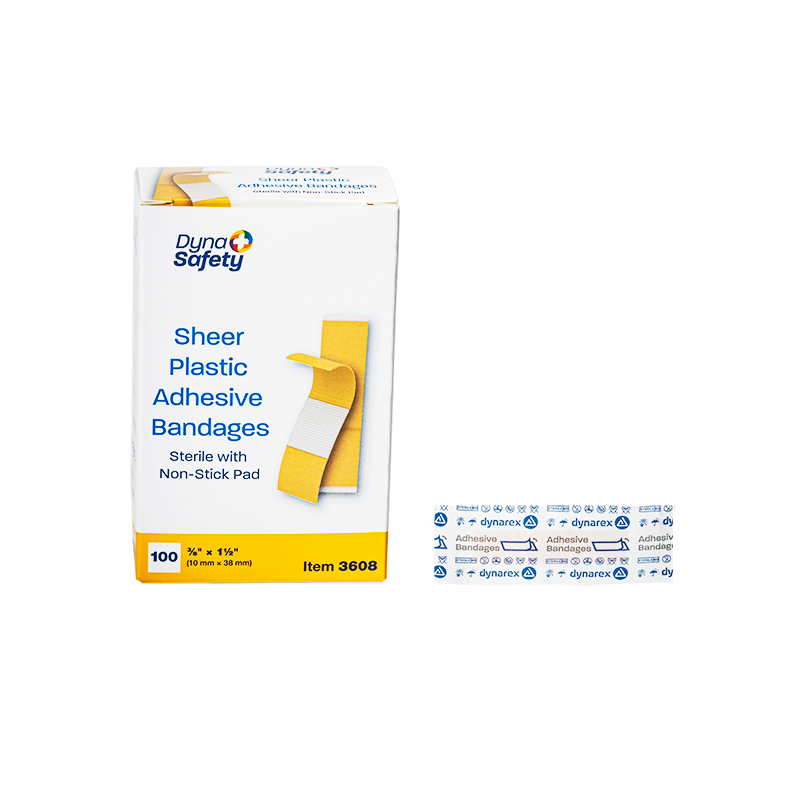 Sheer Plastic Adhesive Bandages — Sterile