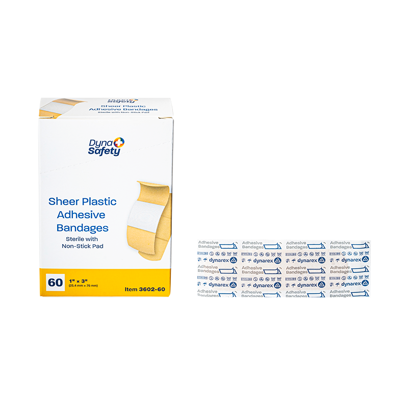 Sheer Plastic Adhesive Bandages — Sterile
