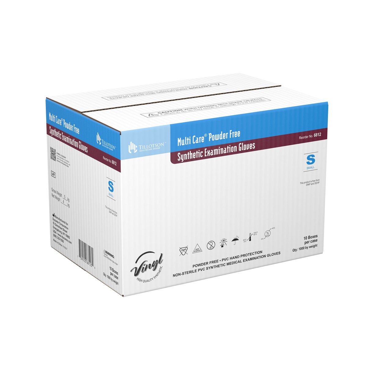 Multi Care Vinyl Exam Gloves, Powder-Free