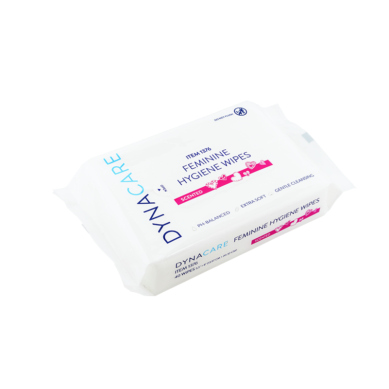 Feminine Hygiene Wipe Pack - 40 wipes per pack, 5.5" x 8"