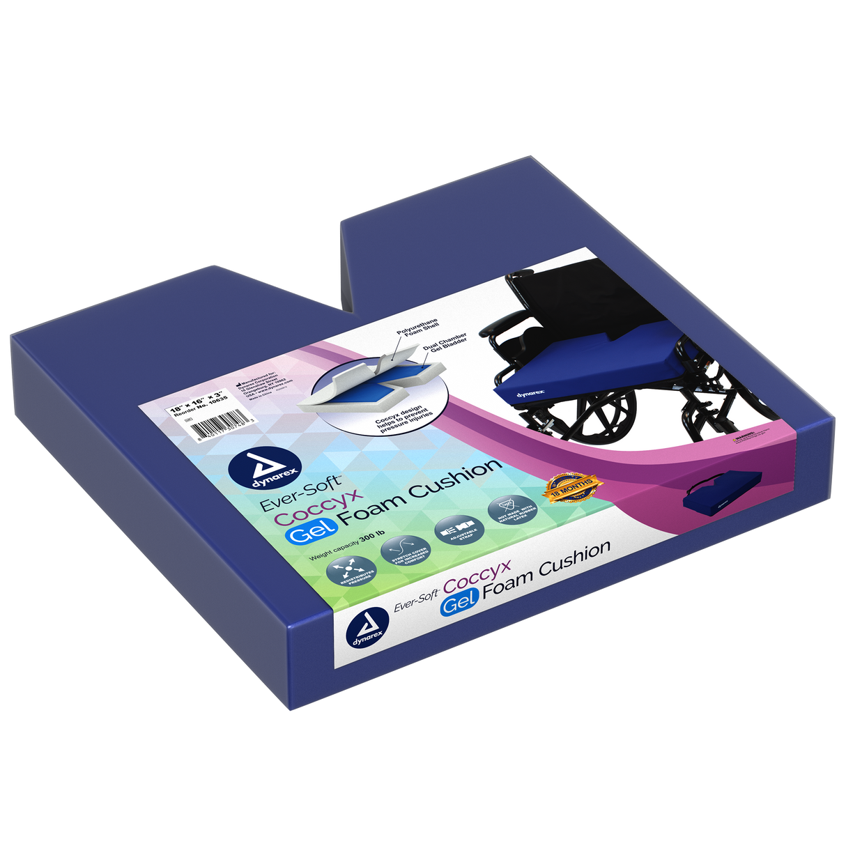 Ever-Soft Coccyx Gel-Foam Cushions