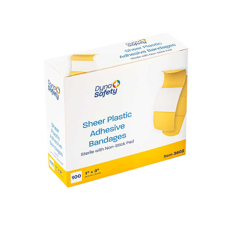 Sheer Plastic Adhesive Bandages — Sterile