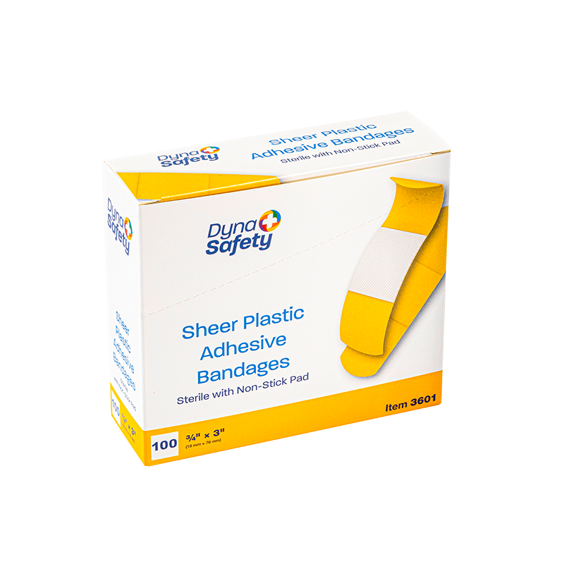 Sheer Plastic Adhesive Bandages — Sterile