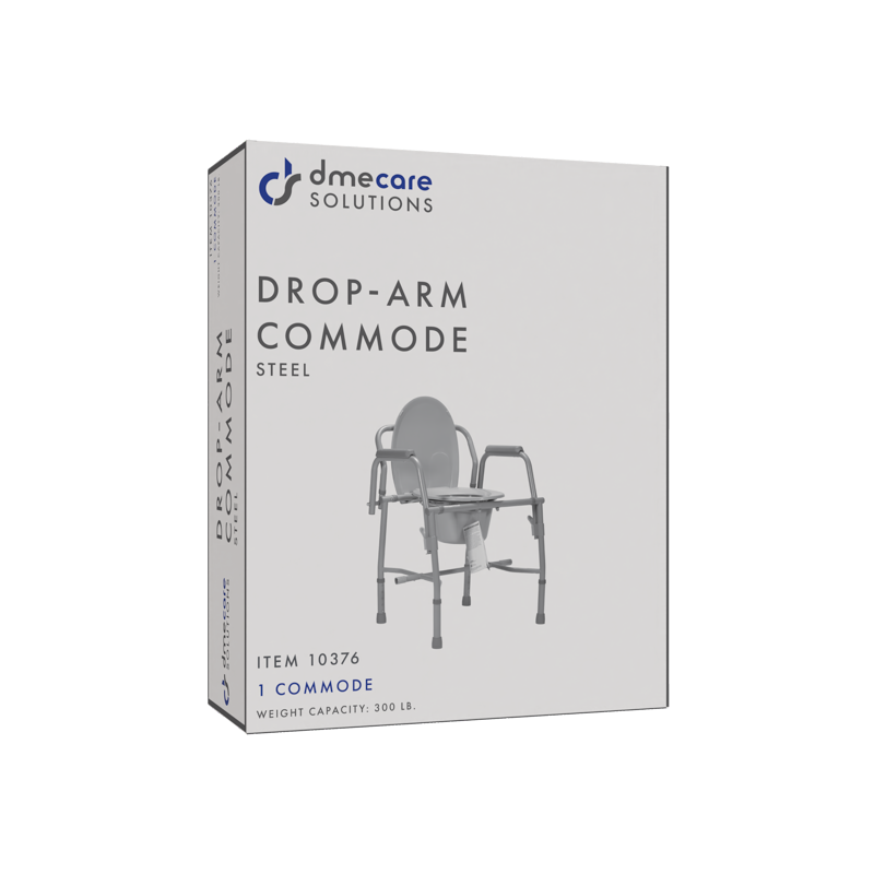 Drop-Arm Commode