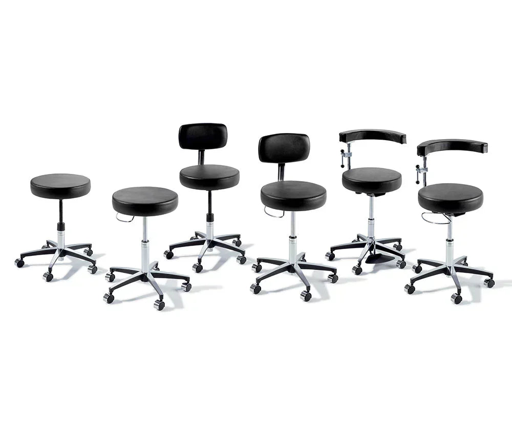 Ritter 276 Air Lift Stool Hand Release with Locking Casters