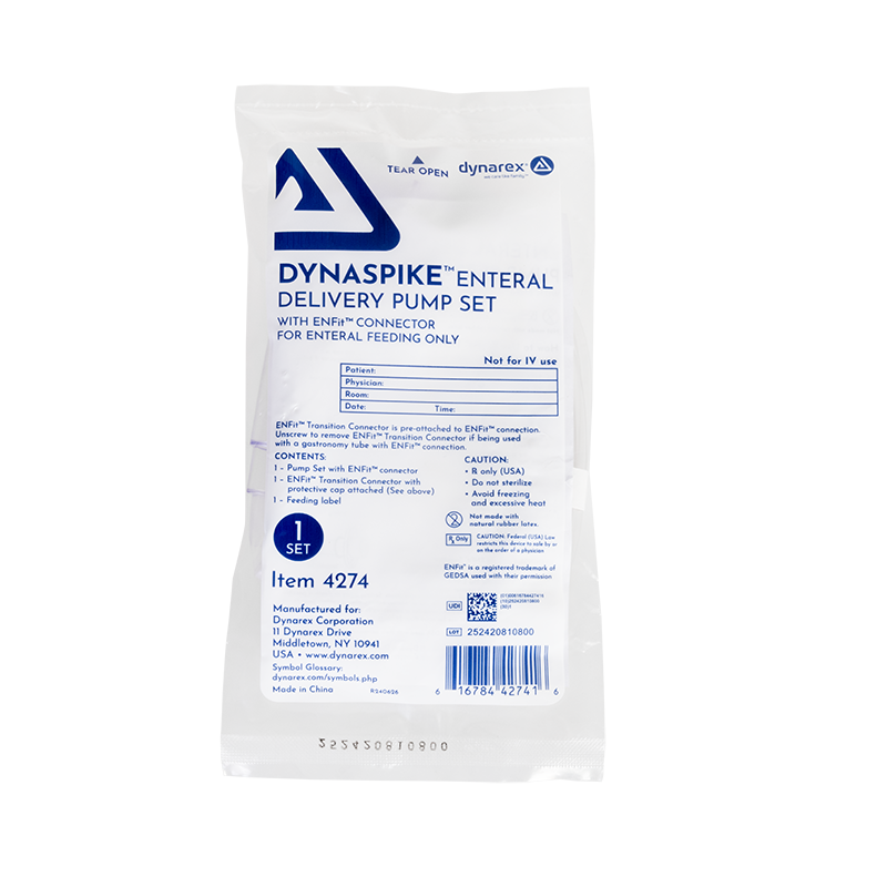 DynaSpike Enteral Delivery Pump Set with ENFit connector