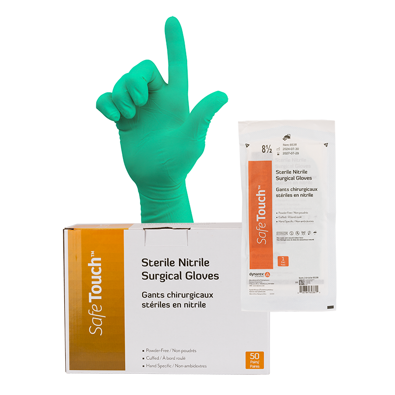 Sterile Nitrile Surgical Gloves, Powder-Free