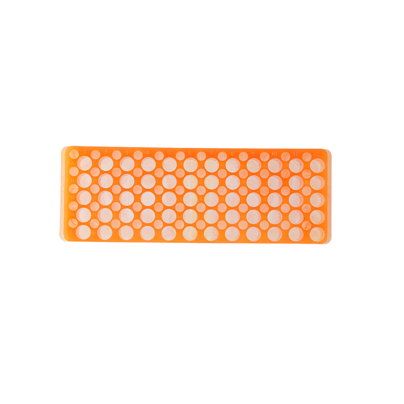 Reversible Microcentrifuge Tube Rack, 60 Holes, Orange